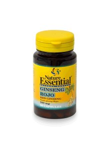 Nature Essential Rdeči ginseng 500mg kapsule v plastični embalaži, 50 kapsul.