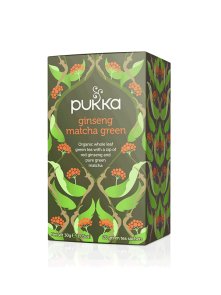 Čaj Ginseng Matcha Zeleni čaj - Ekološki 30g Pukka