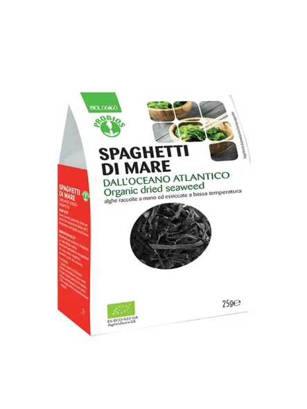 Probios Spaghetti Di Mare testenine iz alg v kartonski embalaži, 25g.