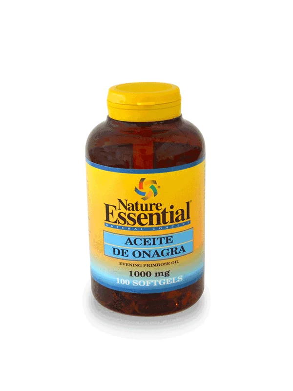 Nature Essential olje dvoletnega svetlina 1000mg v plastični embalaži, 100 kapsul.