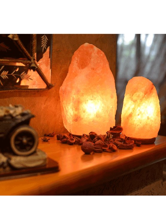 Nutrigold svetilka iz himalajske soli 12-18kg  z žarnico in svetilko