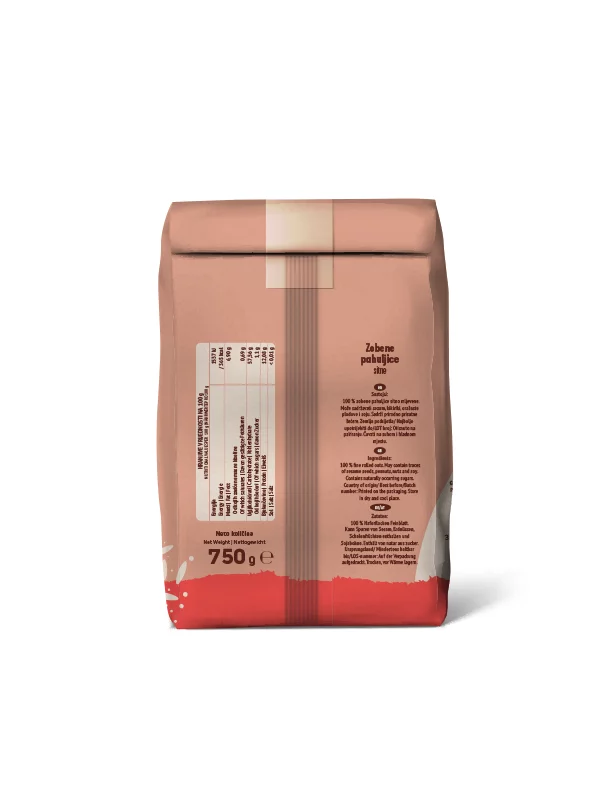 Drobni ovseni kosmiči 750g Nutrigold