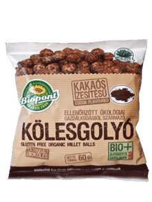 Ekstrudirane prosene kroglice Kakav – Ekološke 60g Biopont