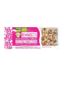 Probios ekološka ploščica z goji jagodami, lešniki in prosom v prozorni plastični embalaži, 25g.