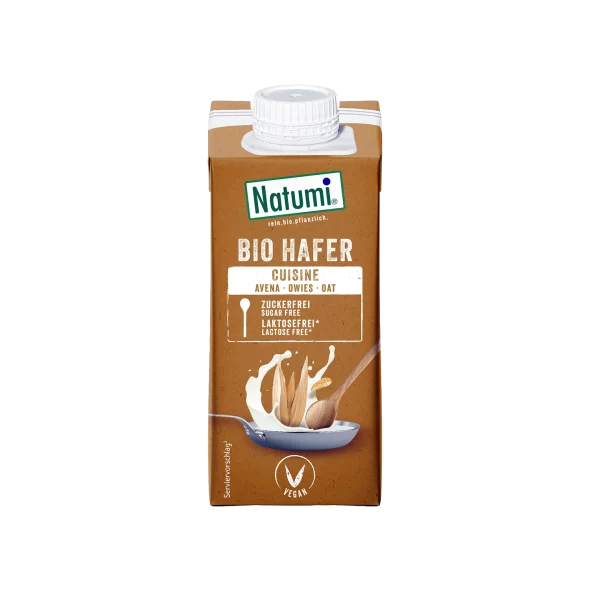 Natumi ekološka ovsena smetana v tetrapaku, 200 ml.