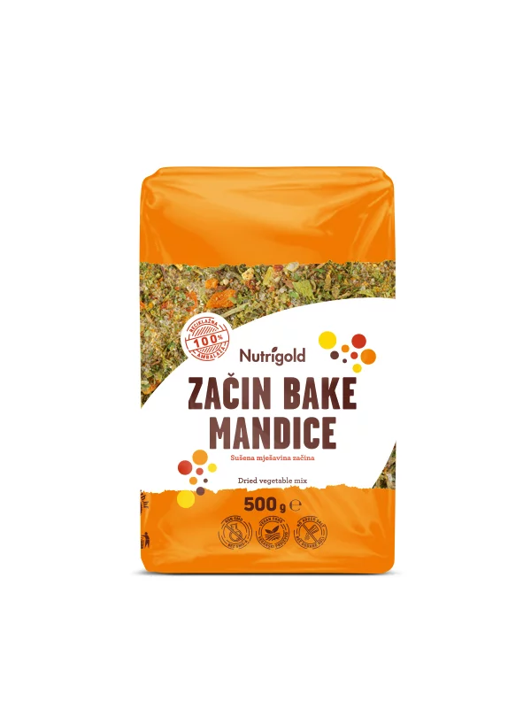 Zdrava mešanica začimb brez soli babice Mandice 500g Nutrigold