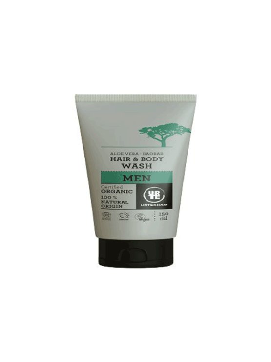 Urtekram gel za lase in telo v tubi, 150ml.