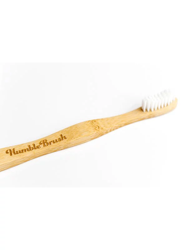 Otroška zobna ščetka iz bambusa Ultra Soft  Bela -  Humble Brush