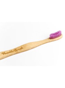 Otroška zobna ščetka iz bambusa Ultra Soft Rožnata - Humble Brush
