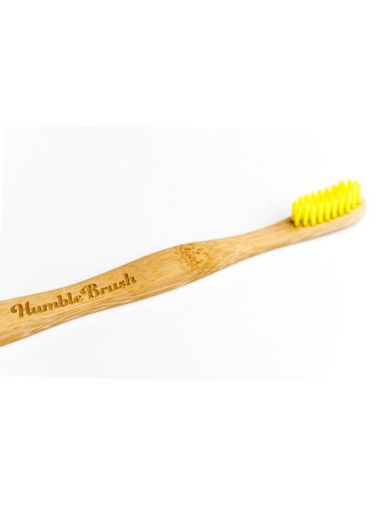 Humble brush otroška zobna ščetka iz bambusa soft rumena