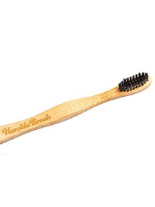 Zobna ščetka iz bambusa Soft Črna - Humble Brush