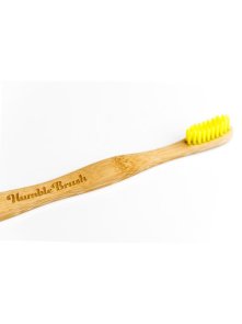 Zobna ščetka iz bambusa Soft Rumena - Humble Brush