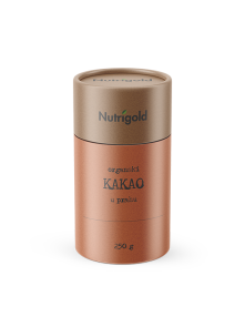 Nutrigold ekološki kakav v prahu v rjavi embalaži, 250g.