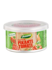 Pikantna paradižnikova pašteta – Ekološka 125g Dennree