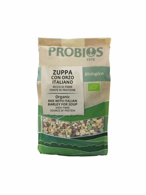 Probios ekološki ječmenovi napihnjenci v prozorni plastični embalaži, 125g.