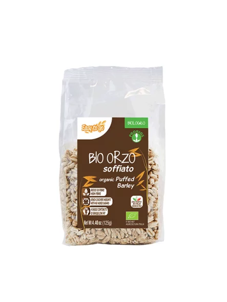 Probios ekološki ječmenovi napihnjenci v prozorni plastični embalaži, 125g.