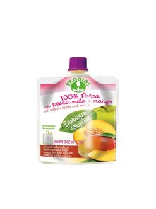 Probios ekološki sadni pire v plastični embalaži s pokrovčkom, 100g.