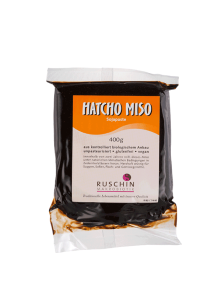 Ruschin nepasteriziran Miso Hatcho v prozorni plastični embalaži, 400g.