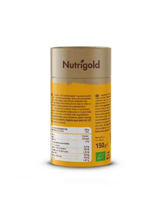 Nutrigold ekološke shiitake v prahu, 150g.