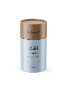Nutrigold msm prah v rjavi valjkasti embalaži, 300g.