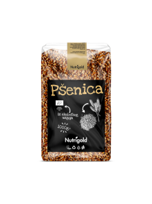 Nurigold ekološka pšenica v prozorni plastični embalaži, 1000g.