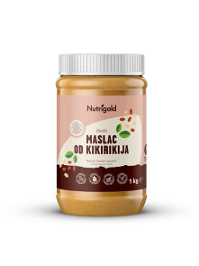 Nutrigold gladko 100% arašidovo maslo v kozarcu, 1000g.