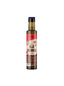 Nutrigold ekološko hladno stisnjeno ricinusovo olje v steklenici, 250 ml.