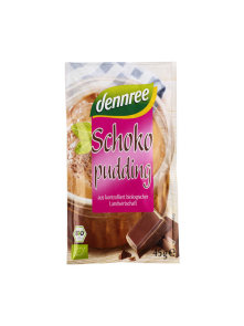 Puding Čokolada – Ekološki 3x45g Dennree