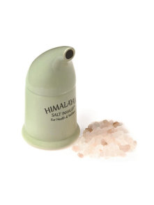 Zeleni porculanski inhalator za himalajsko sol.