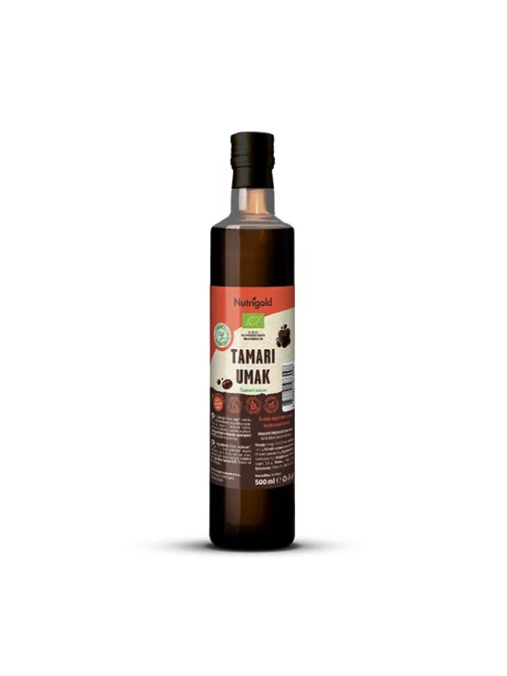 Nutrigold ekološka tamari omaka v steklenici, 500ml.