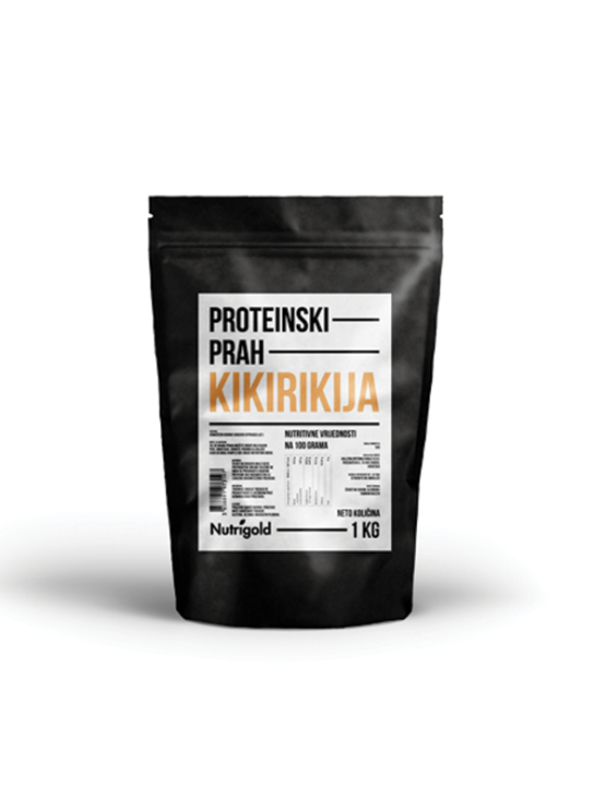 Nutrigold beljakovinski prah arašidov v plastični embalaži, 1000g.