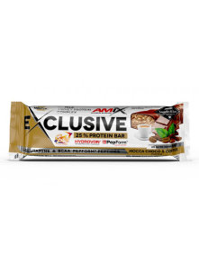 Exclusive beljakovinska ploščica – Mocha, Čokolada in Kava, 40g Amix