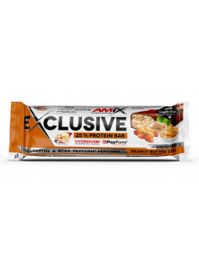 Amix Exclusive čokoladna ploščica z arašidovim maslom v plastični embalaži, 40g.