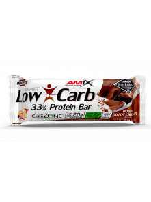 Amix Low Carb 33% Beljakovinska ploščica Dvojna čokolada 60g Amix