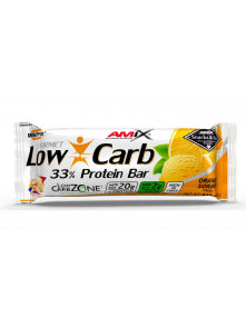 Low Carb 33% Beljakovinska ploščica – Pomarančni sorbet 60g Amix