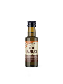 Nutrigold ekološko hladno stiskano marelično olje v steklenički, 100ml.