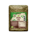 Nutrigold ekološka elena leča v prozorni plastični embalaži, 500g.