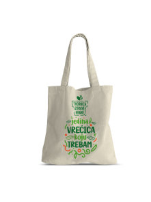 Platnena vrečka z dolgimi ročaji Tovrna Zdrave Hrane