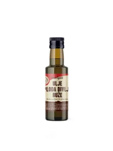 Nutrigold ekološko hladno stisnjeno šipkovo olje v steklenički, 100ml.