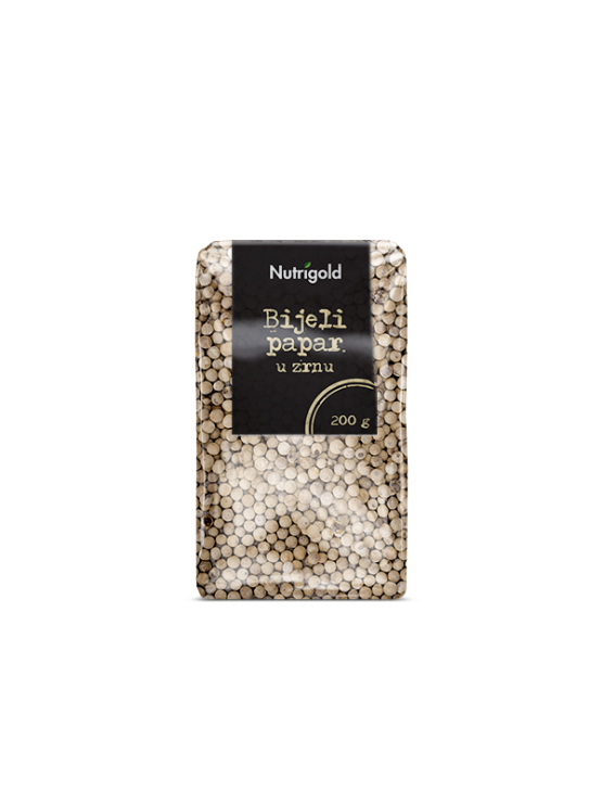 Nutrigold beli poper v zrnu v 200 gramski prozorni plastični embalaži