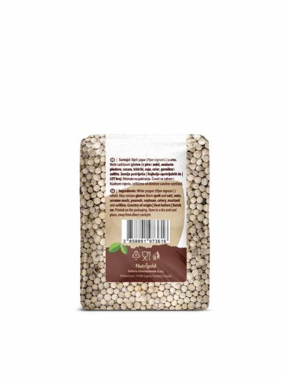 Beli poper v zrnu 200g Nutrigold