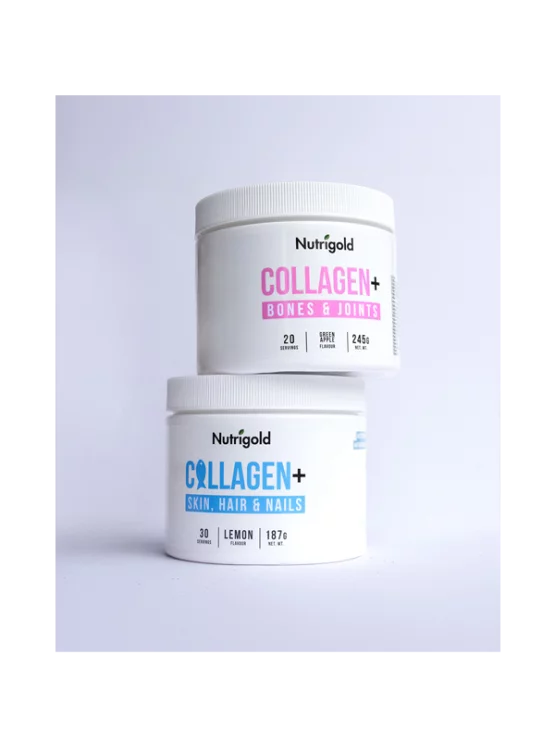 Collagen+ Skin, Hair and Nails - Za kožo, lase in nohte - Limona 187g Nutrigold