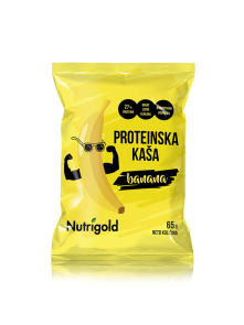 Nutrigold beljakovinska kaša z banano v plastični embalaži, 65g.