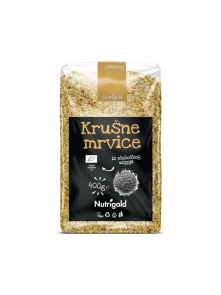 Nutrigold ekološke krušne drobtine v prozorni plastični embalaži 400g