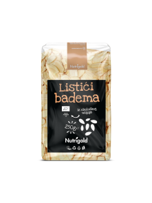 Nutrigold ekološki mandljevi listi v prozorni plastični embalaži, 250g.
