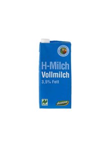 Dennree trajno mleko 3,5% maščobe ekološko v embalaži 1000ml