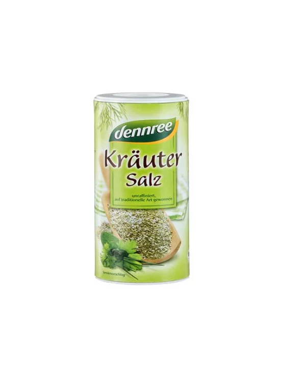 Dennree ekološka zeliščna sol v plastični dozici Bio, 160g.