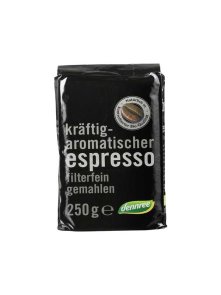 Espresso kava Pražena, mleta – Ekološka 250g Dennree