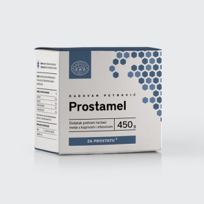 Med z vrbovcem in koprivo za prostato Prostamel - 450g Radovan Petrović