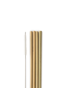 Bambusove slamice Za večkratno uporabo – 4 kosi Humble Brush